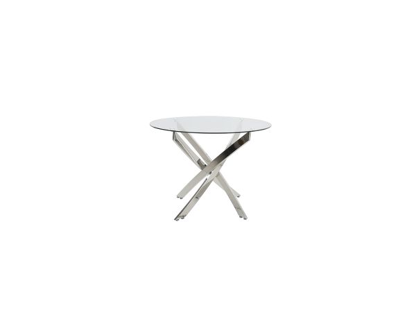 Lorraine Round dining table Clear glass