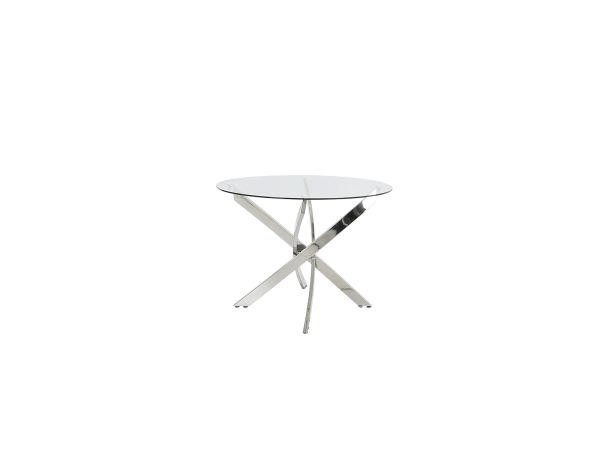 Lorraine Round dining table Clear glass
