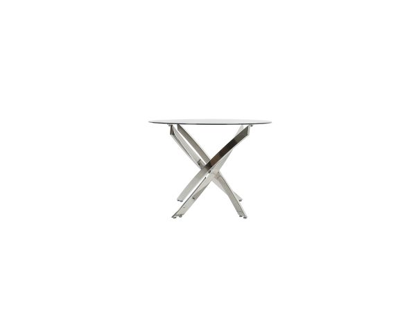 Lorraine Round dining table Clear glass