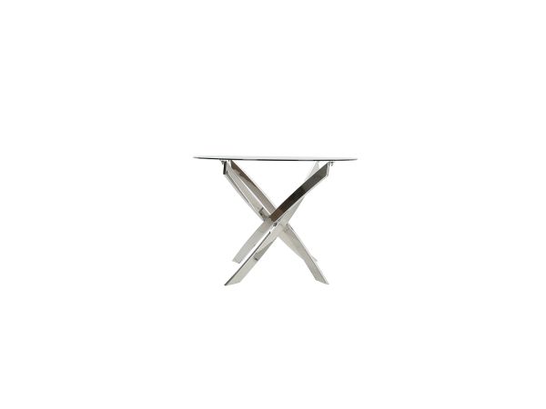 Lorraine Round dining table Clear glass