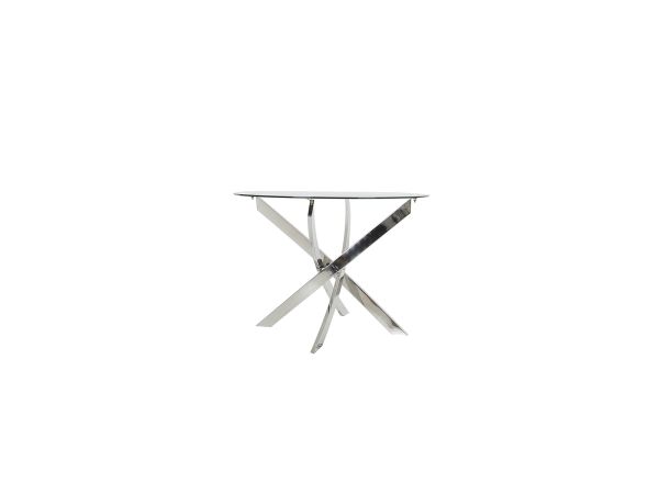 Lorraine Round dining table Clear glass
