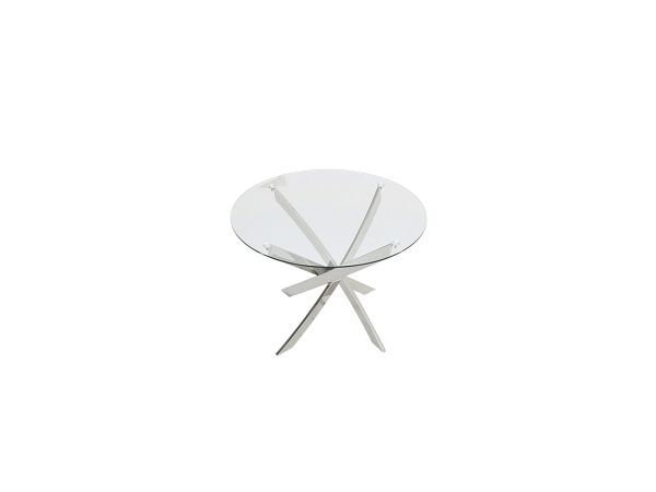 Lorraine Round dining table Clear glass