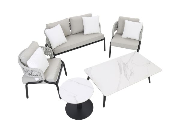Padua Outdoor lounge set (including coffee and lamp table) (light)