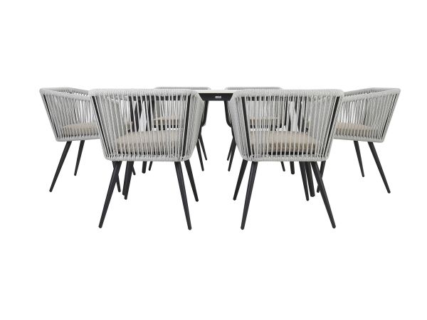 Olbia 6 seat outdoor dining set