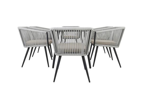 Olbia 6 seat outdoor dining set