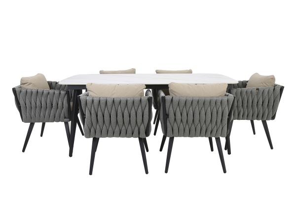 Equinox 6 seat outdoor dining set