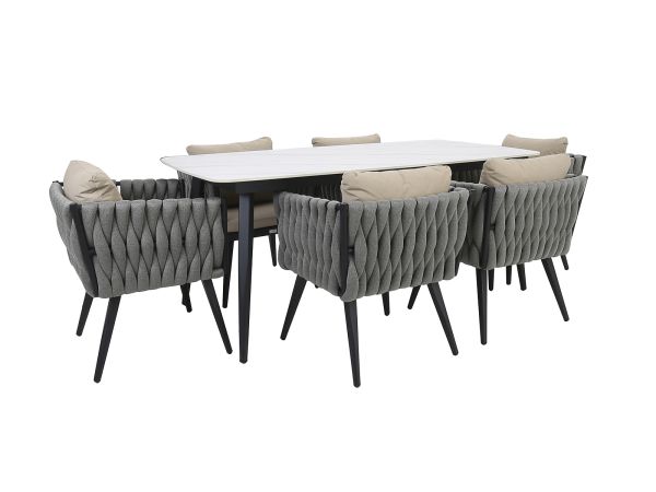 Equinox 6 seat outdoor dining set