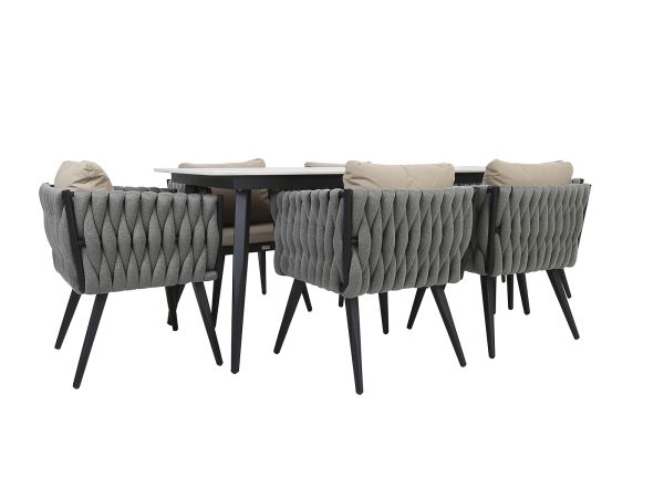 Equinox 6 seat outdoor dining set