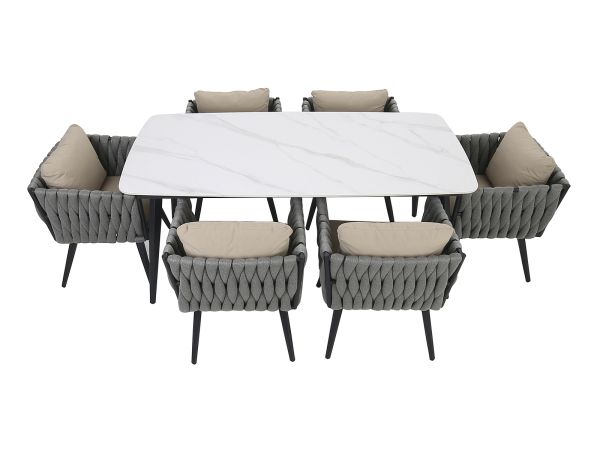 Equinox 6 seat outdoor dining set