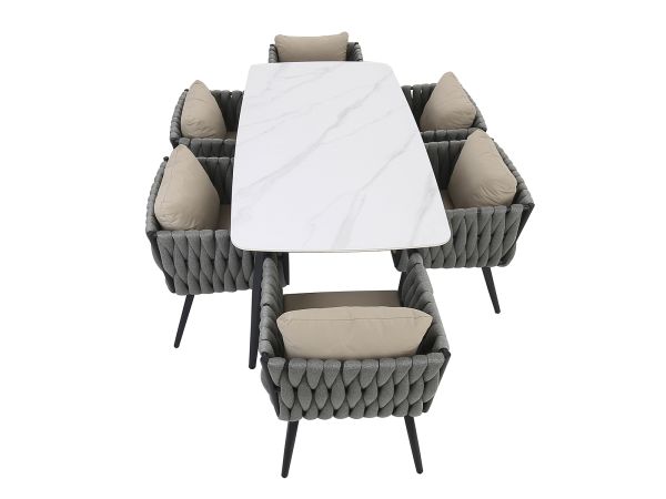 Equinox 6 seat outdoor dining set