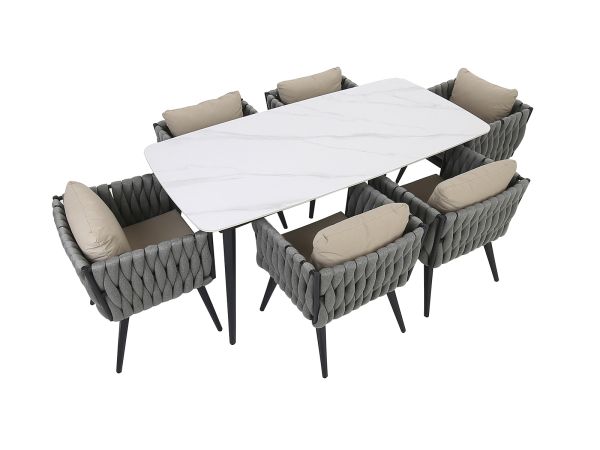 Equinox 6 seat outdoor dining set