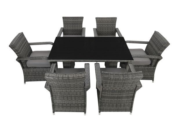 Webb 6 seater garden dining set