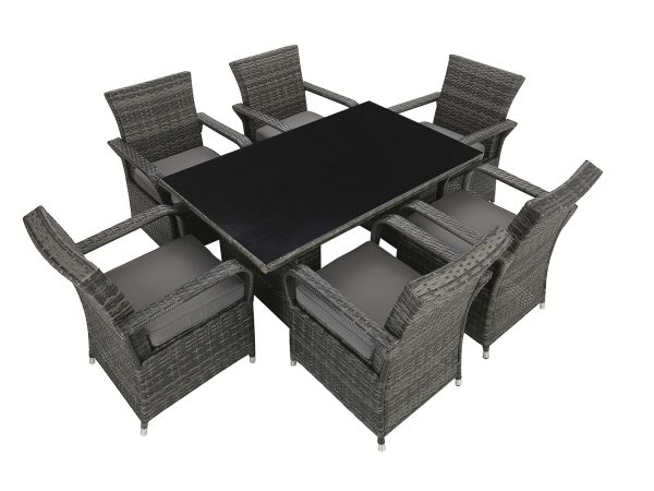 Webb 6 seater garden dining set