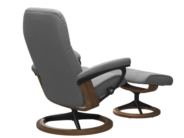 Consul (M) Chair and Stool (signature base) Batick 093