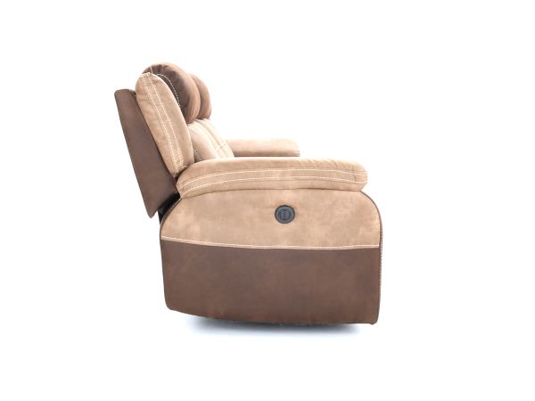 Bonita 3 seater (double power recliners) - type Fabric