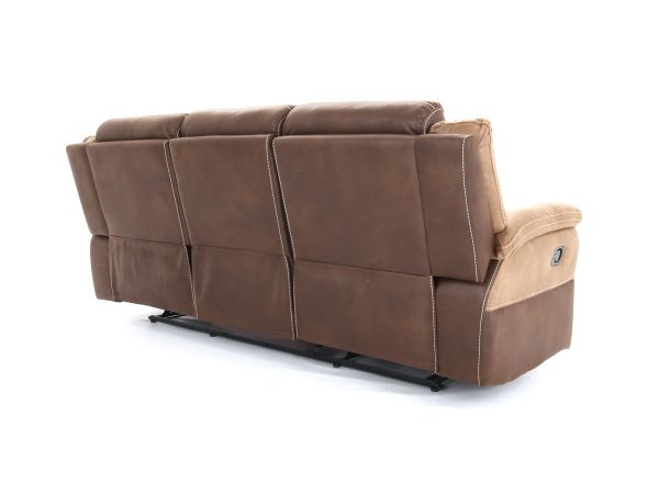 Bonita 3 seater (double manual recliners) - type Fabric