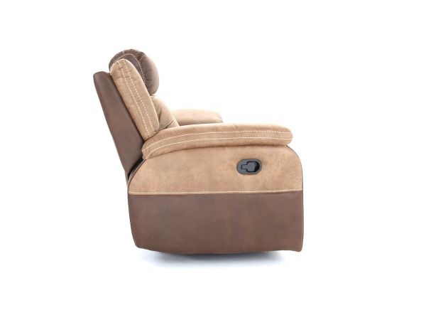 Bonita 3 seater (double manual recliners) - type Fabric