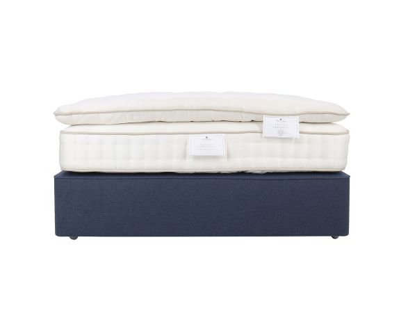 Valiant Single true edge divan with mattress and enhancer set