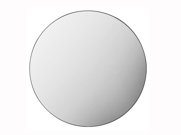 Laurel Black round mirror