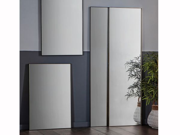 Eatonville Black framed leaner mirror