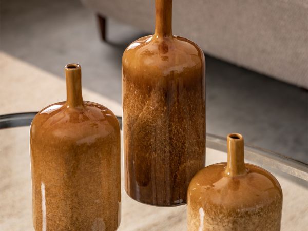 Vormark Set of 3 ornaments (brown)