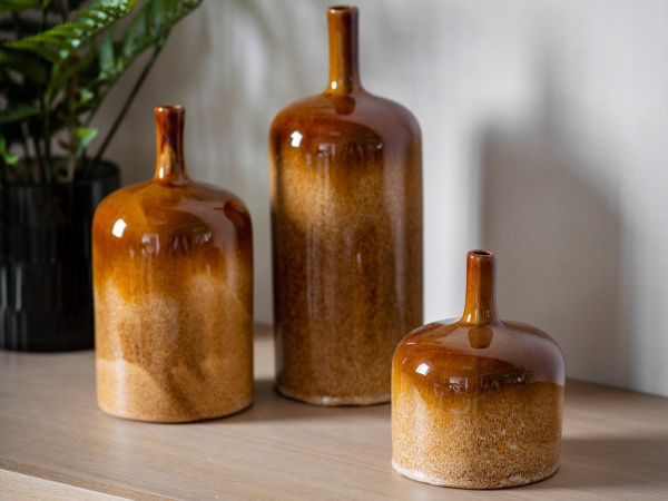 Vormark Set of 3 ornaments (brown)