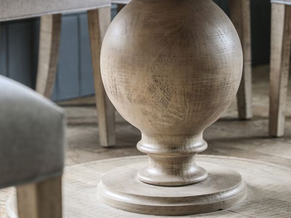 Bowden Round extending dining table