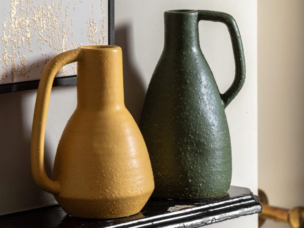 Ojal Ceramic vase Olive
