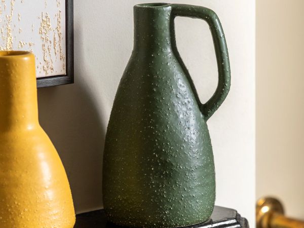 Ojal Ceramic vase Olive