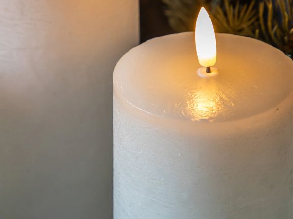 Accessories LED candle rustic ivory (set of 3)