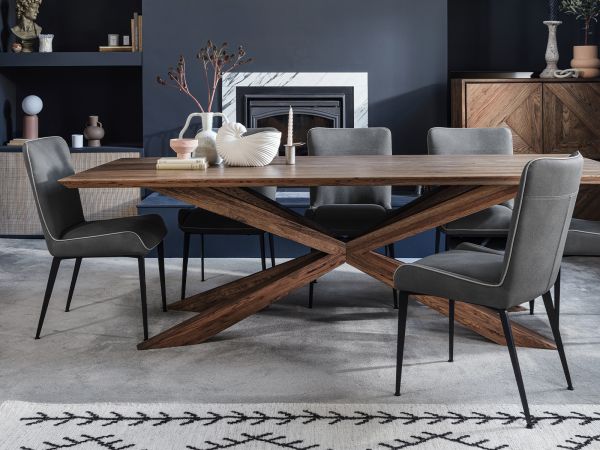 Rebecca Dining chair (Grey PU)