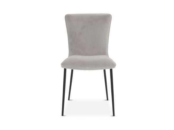 Isla Dining chair (grey velvet)