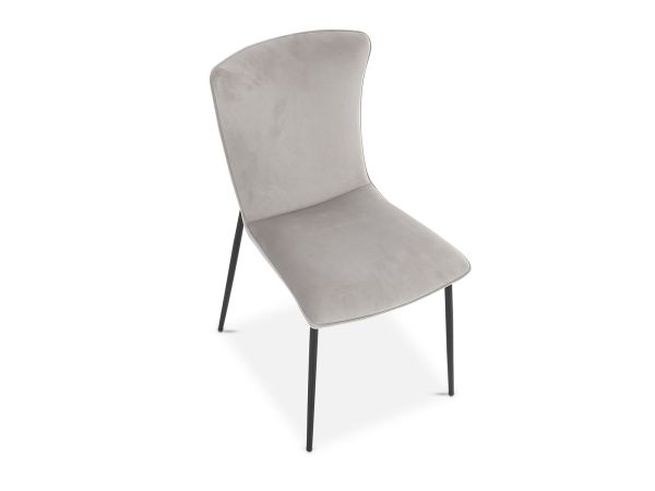 Isla Dining chair (grey velvet)