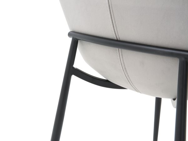 Isla Dining chair (grey velvet)