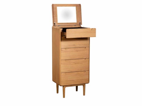 Winchester 5 drawer tall chest with mirror