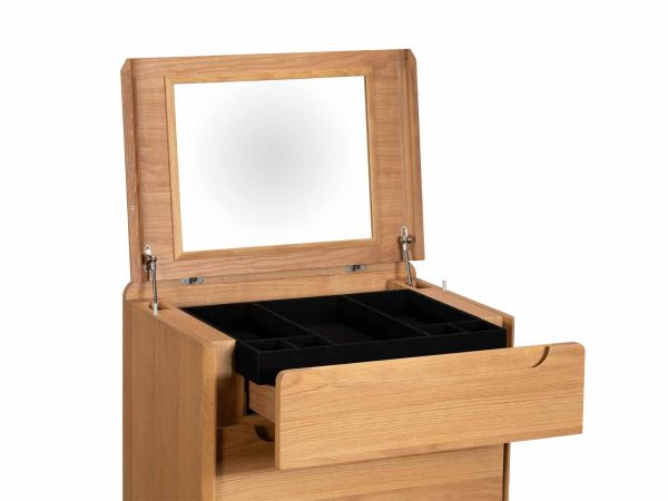 Winchester 5 drawer tall chest with mirror