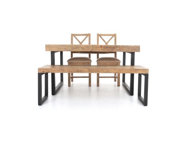 Weston Dining Table + 2 chairs + bench