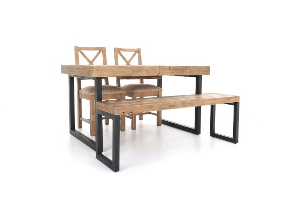 Weston Dining Table + 2 chairs + bench