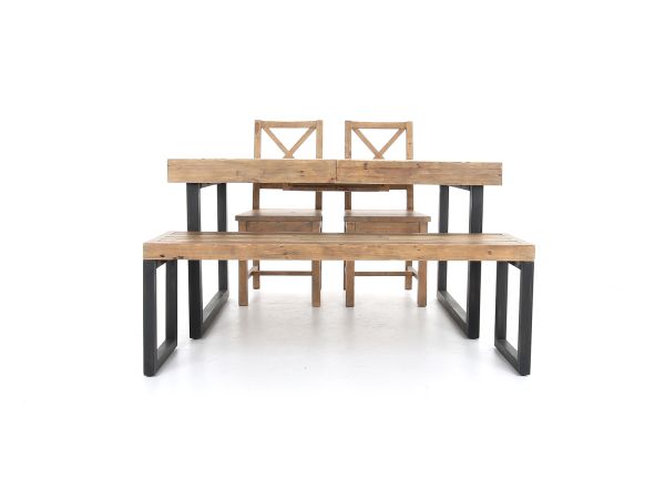 Weston Dining Table + 2 chairs + bench