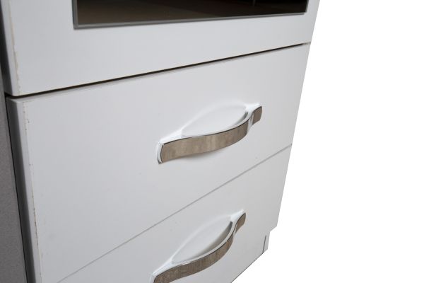 Dresden 0.90 combi wardrobe (Light grey)