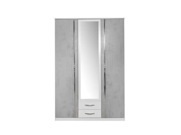 Dresden 1.35 combi wardrobe (Light grey)