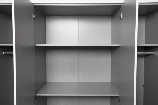 Dresden 1.8 combi wardrobe (Light grey)