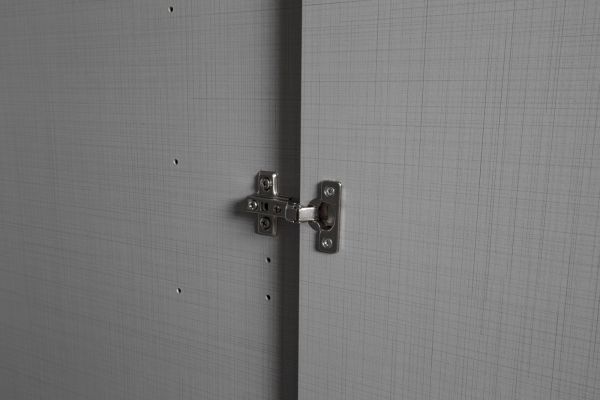 Dresden 1.8 combi wardrobe (Light grey)