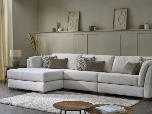 Maxime Large chaise end (lhf arm) - type Mikah Fabric