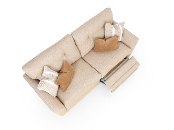Credenza 3 seater (motion lounger) - type Fabric
