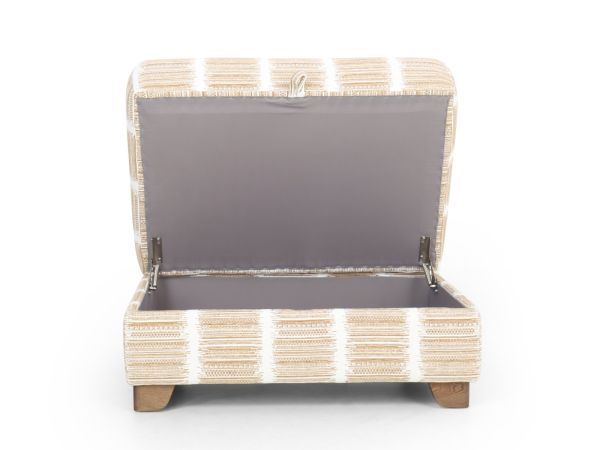 Credenza Large storage stool Accent Fabric