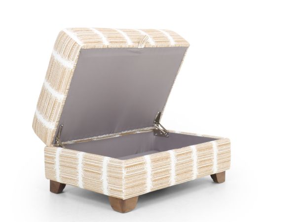 Credenza Large storage stool Accent Fabric