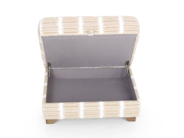 Credenza Large storage stool Accent Fabric