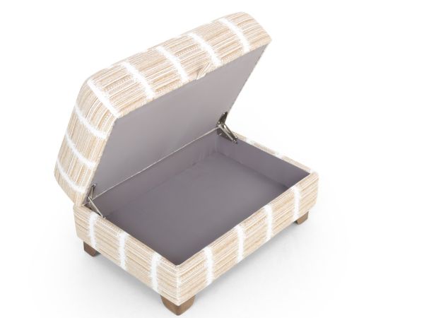 Credenza Large storage stool Accent Fabric