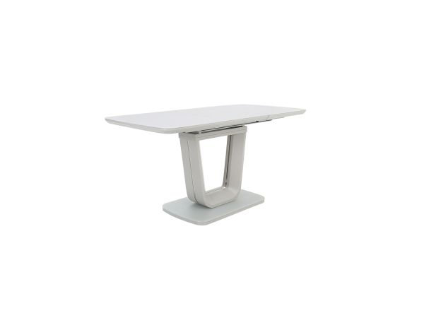Parma Extending dining table (120/160cm) (light grey matt)
